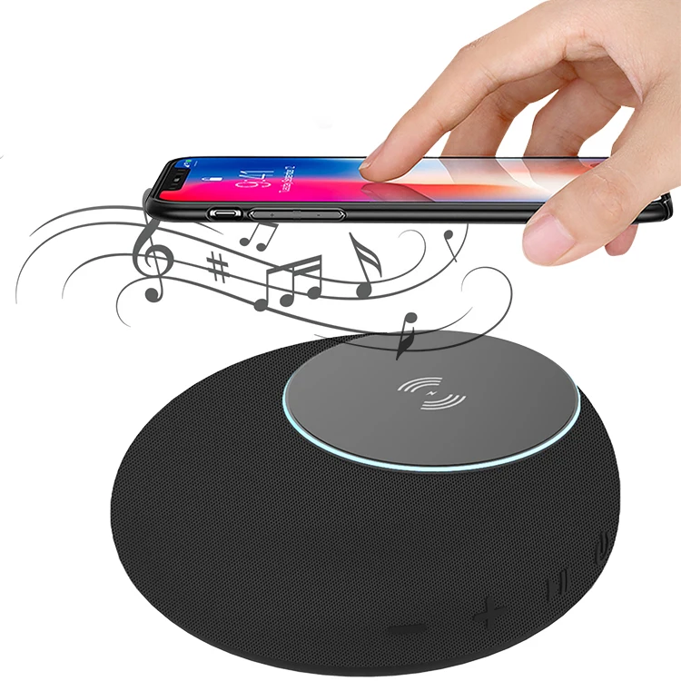 2021 New Launched Blue tooth Speaker Power Bank 10W Wireless Charger Speaker