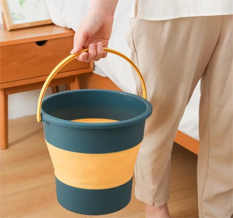Convenient Travel Type Folding Bucket Can Be Home Size Retractable Thickened Plastic