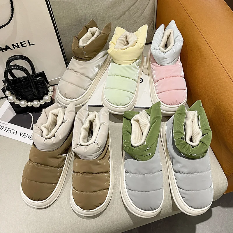 Hot sale warm imitated fur snow boots home bedroom women boots for women