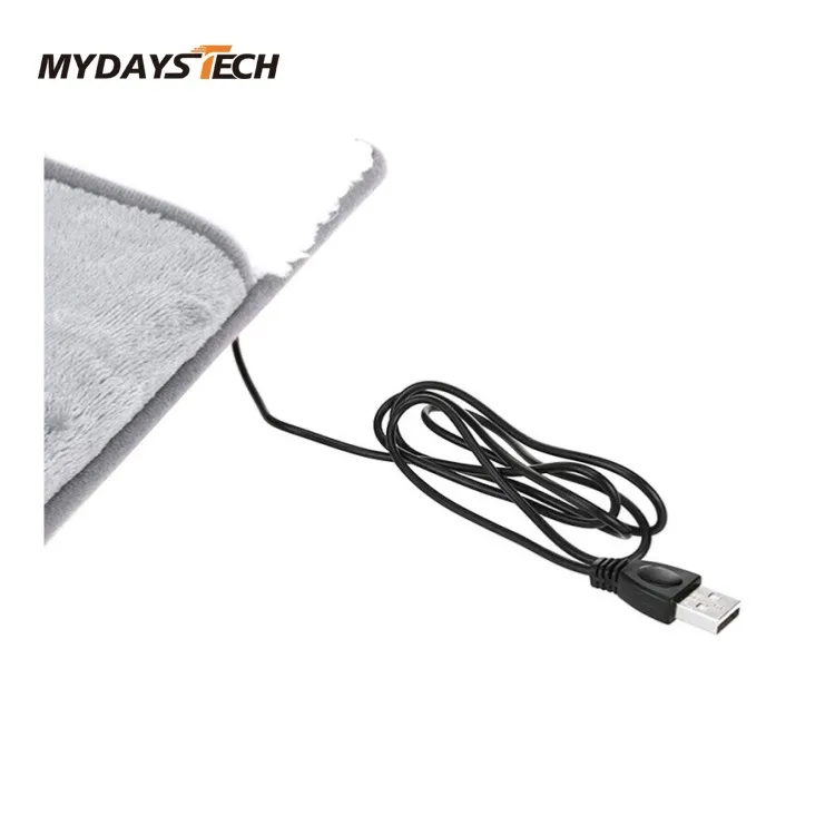 Mydays Outdoor USB Electric Heating Pad Feet Warm Slippers Winter Hand Foot Warmer Washable Household Flannel Foot heater