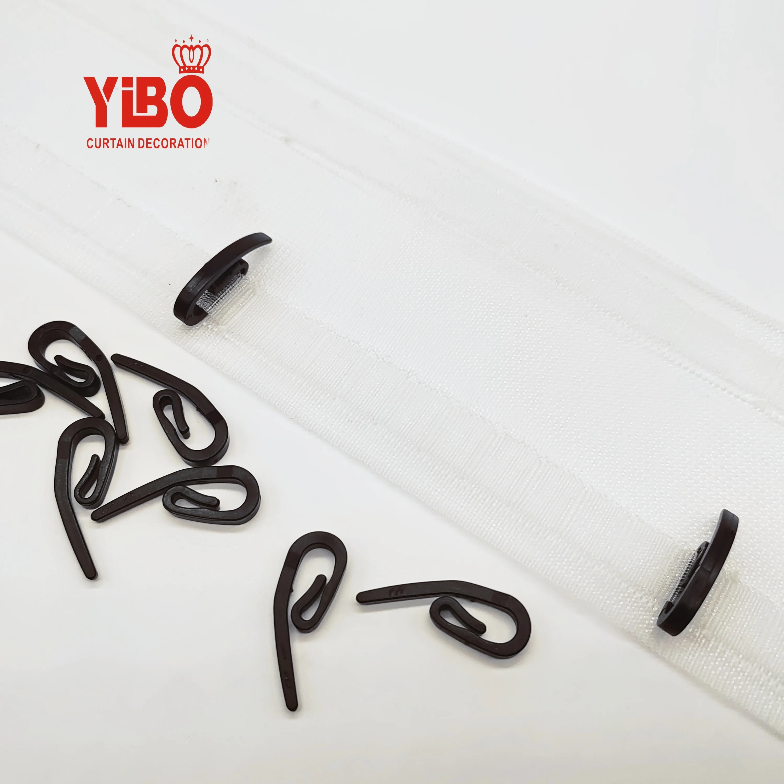 Curtain plastic S hook curtain hook white hook transparent cloth tape