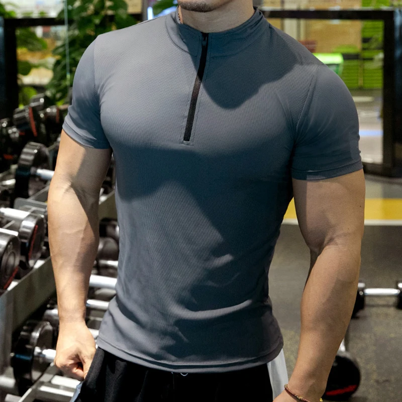 Wholesale 100% Polyester Printed Tshirts Gym Clothes For Men Custom Print Logo Sports Tee Shirt/