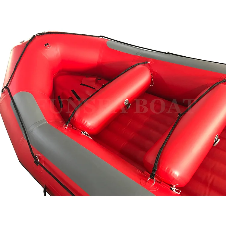 14ft 4.25m Cheap price pvc hypalon inflatable river rowing white water boating rafts