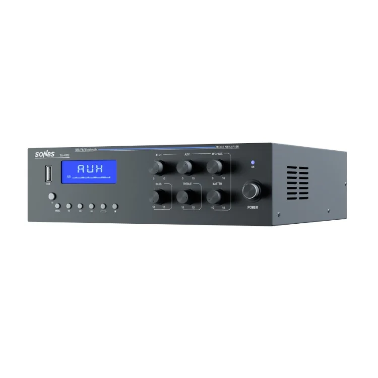 MP3, bluetooth and Tuner USB decoding playback 40W mini mixer receiver amplifiers