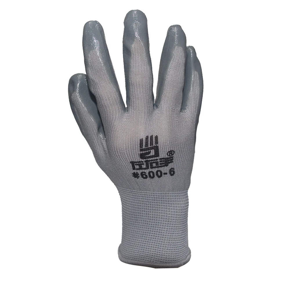 Nitrile Gloves Polyester Shell Nitrile Coated Garden Construction Industrial Universal Safety Work Gloves for work