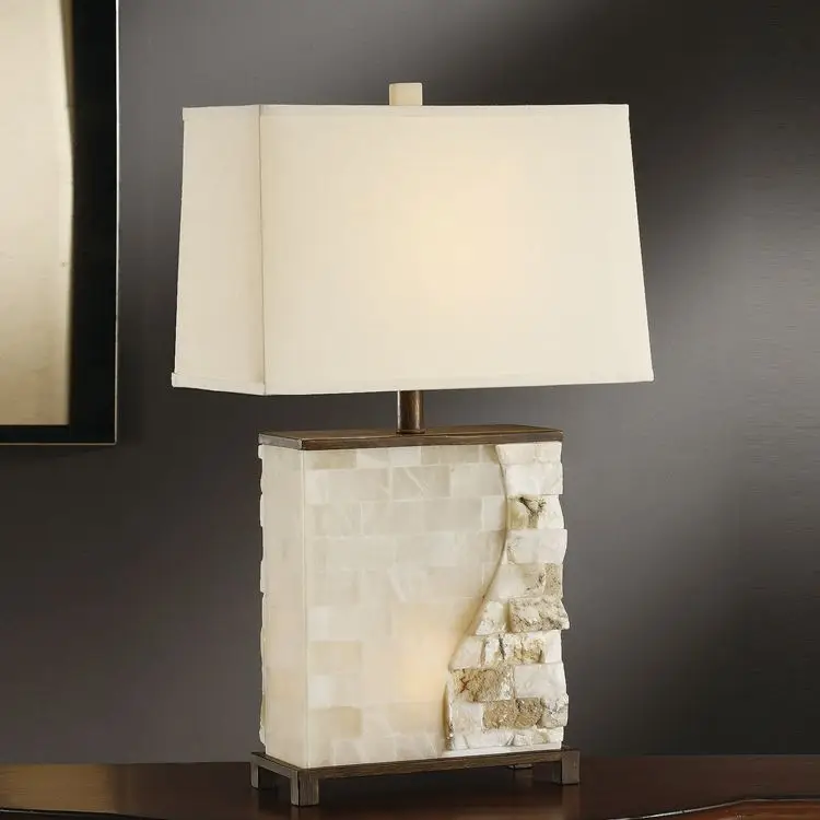 wholesale home hotel decorative bedside luxury unique antique marble bedroom table lamps