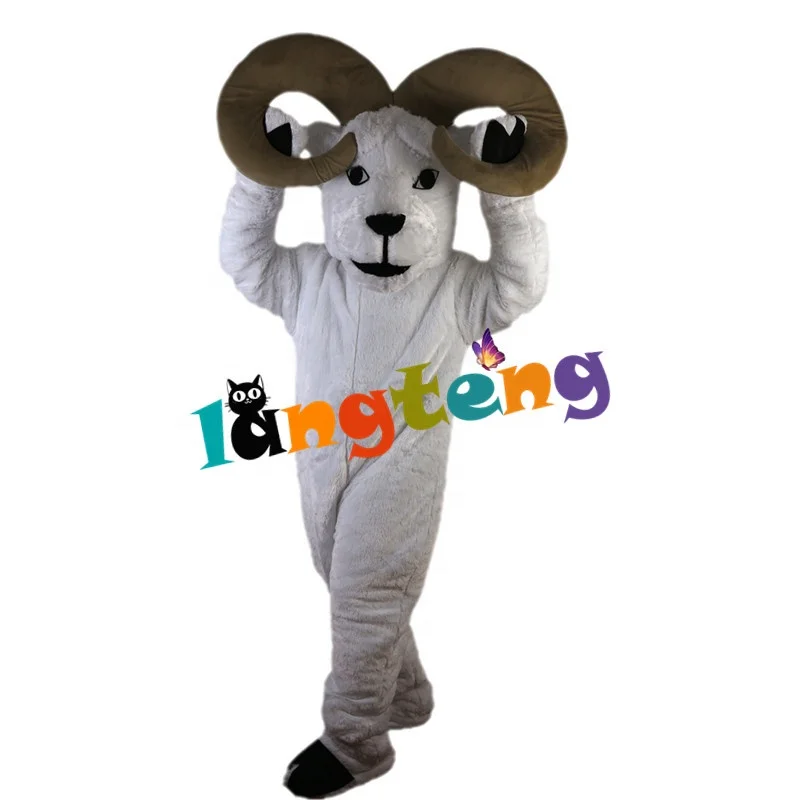 747 Characteristic Furry Mascot Party Christmas White Goat Antelope Mascot Costumes