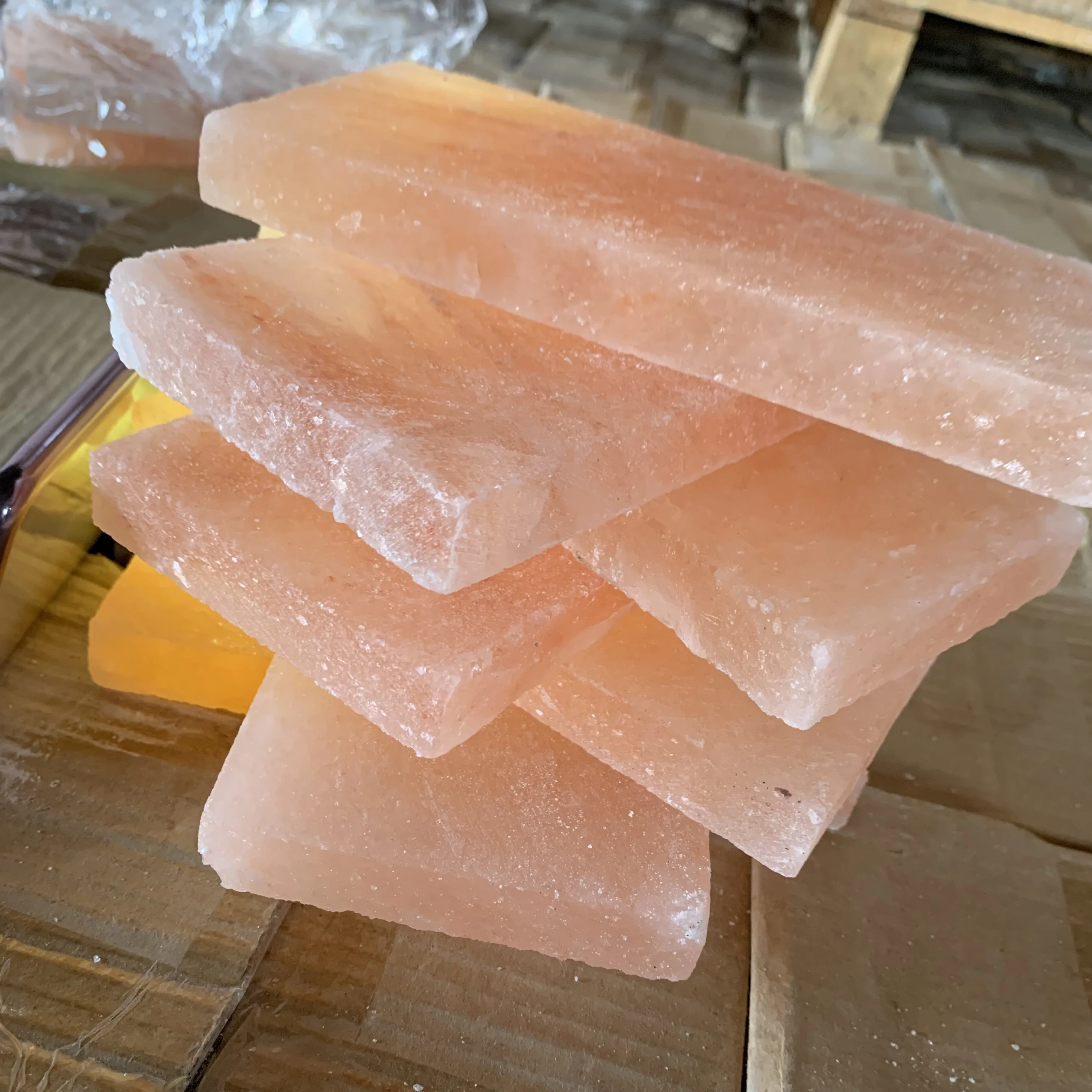 Hot Sales Barbecue Crystal Salt Plate Himalayan Rock Natural Pink Himalayan Salt Bricks For Cooking