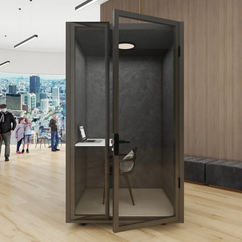 Soundproof Indoor Mobile Work Space Office Pod Meeting Pods Phone Study Cabin Booth for Sale