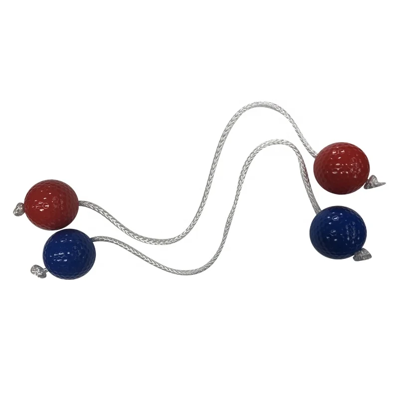 Classic Solid Wood Ladder Golf Ball Toss Game Set For Outdoor Garden Yard Lawn Games