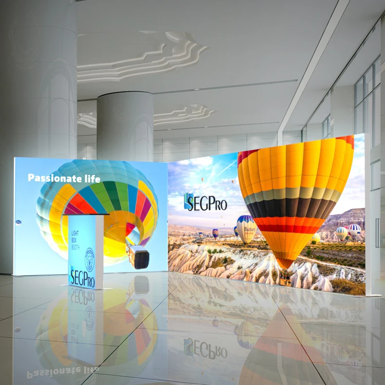 Lintel Quick Install Fabric Advertising Light Box Led Display Light Box Exhibition Stand Graphic Exhibition Seg Light Box