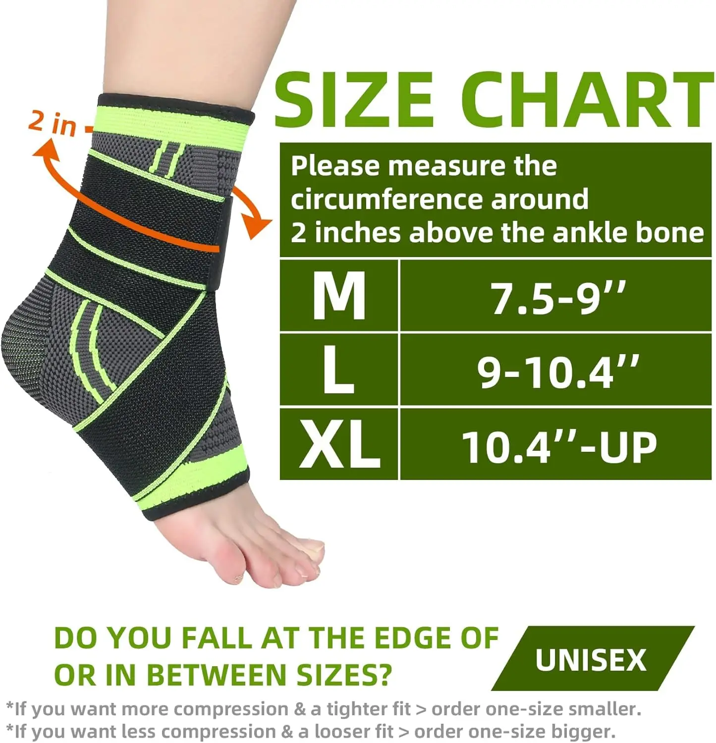 Ankle Support For Men Ankle Brace With Adjustable Strap For Fasciitis Relief Sprained