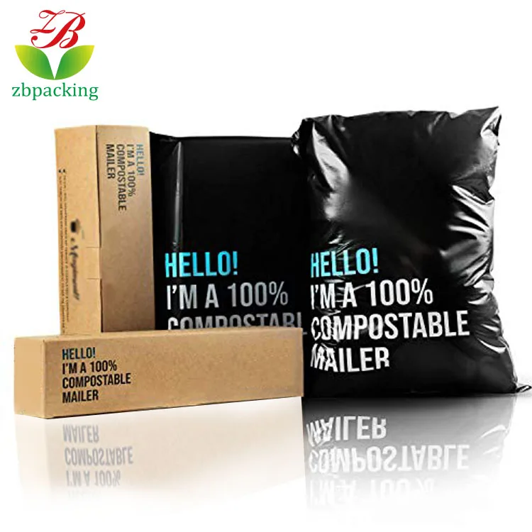 ready to ship compostable mailer bags biodegradable customise plant based mailer bag