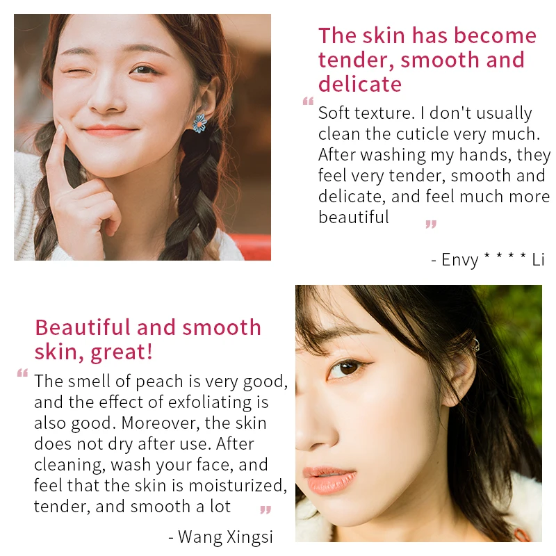 Wholesale BIOAQUA OEM ODM Organic Peach Skin care Deep Clean Exfoliating Bath Salt Scrub Cream