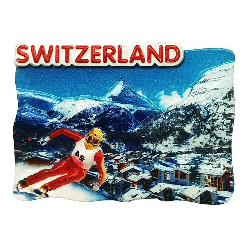 Personalized Customized Logo 3D Design Blank Sublimation Souvenir Resin Fridge Magnet