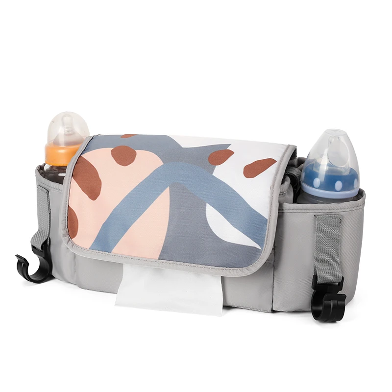 china factory wholesale baby stroller organizer bag cup holder nylon with diaper bag