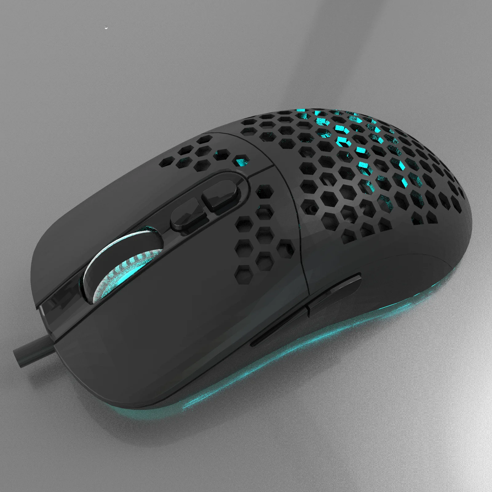 Ergonomic honeycomb hollow design 7200dpi lightweight 2.4g mouse