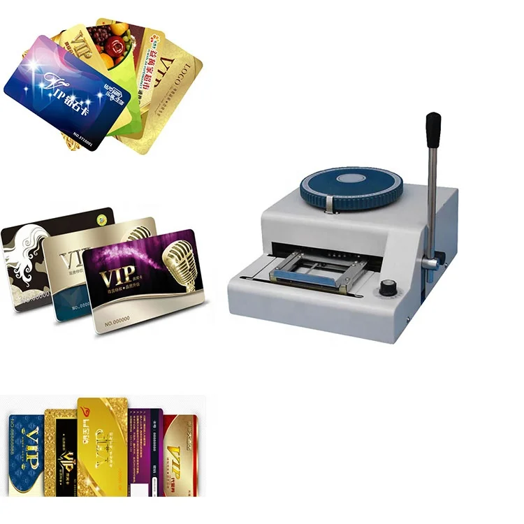 Manual Operated Card Embossing Machine Bankcard Membership Business Card Embossing Machine Metal ID Card Maker Machine Embosser