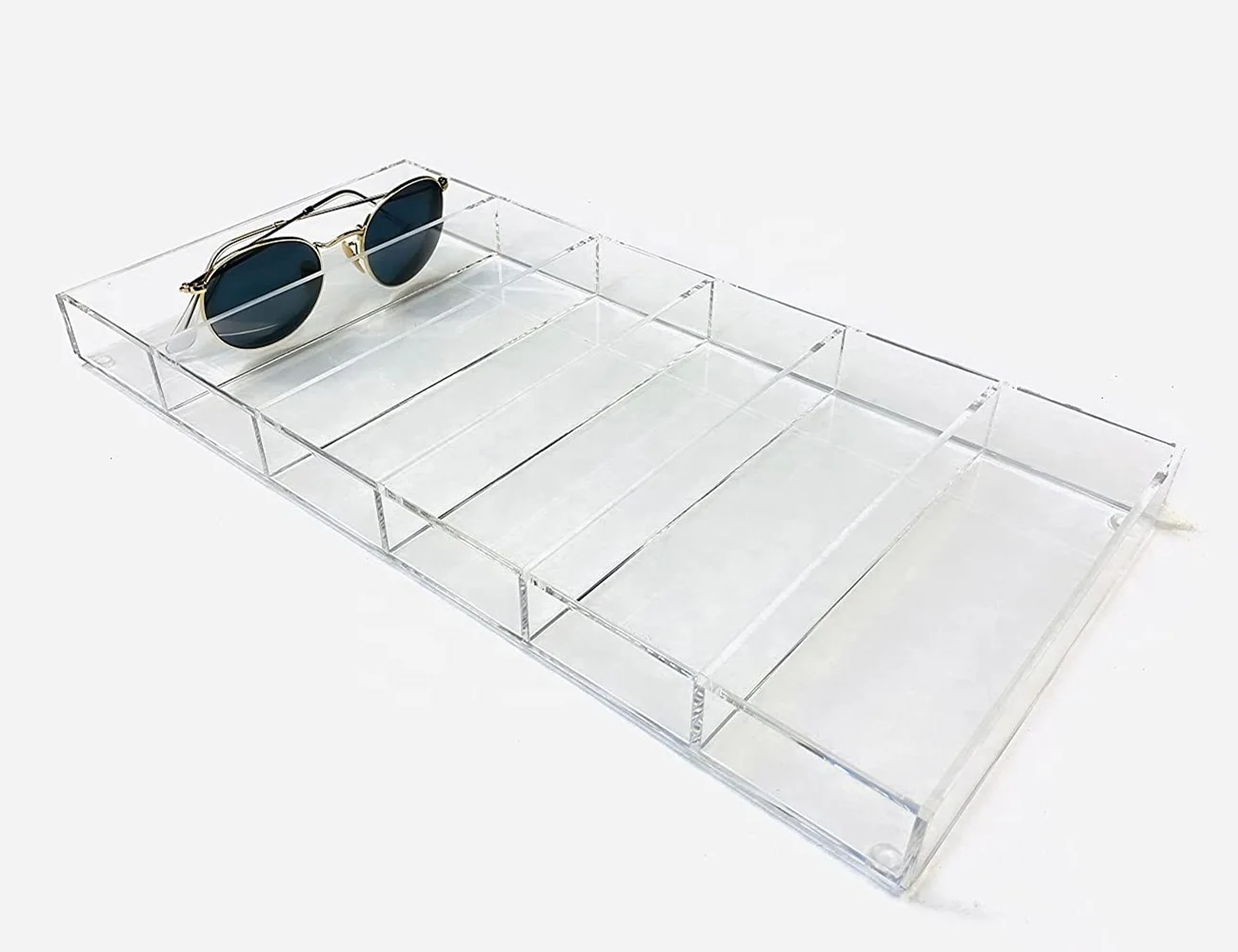Fashion Desktop Stackable Clear Acrylic Eyeglasses Display Case Sunglasses Display Organizer