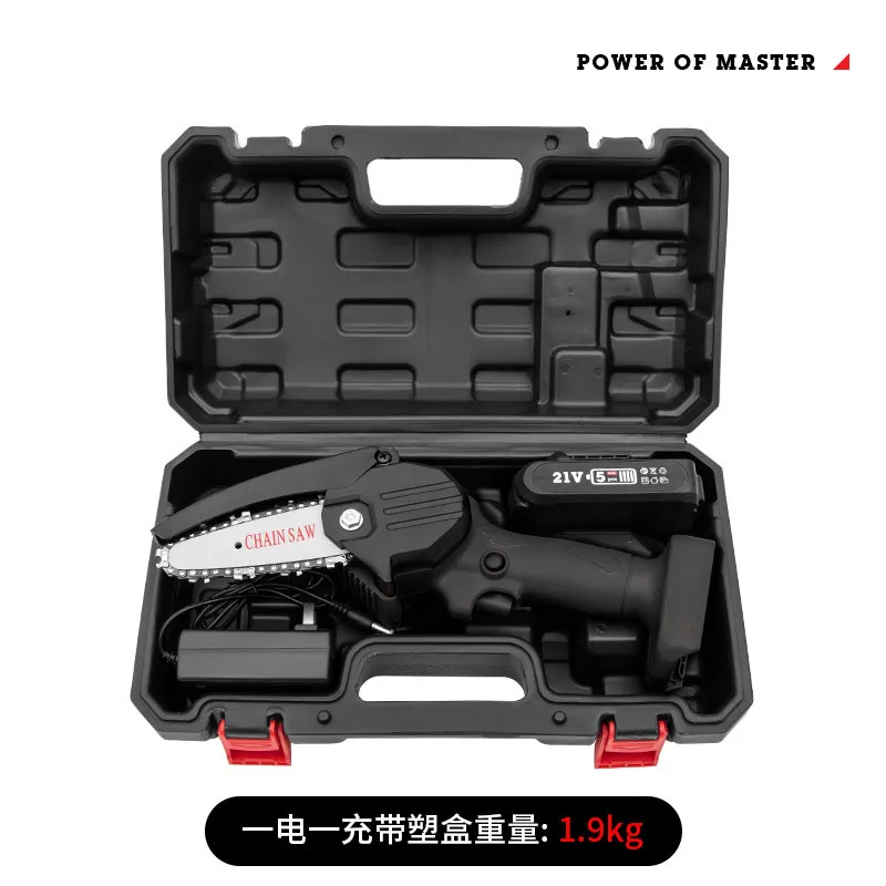 Перезаряжаемая Беспроводная мини-Электрическая цепная пила деревообрабатывающая электрическая для одной руки садовая лесопила литиевая