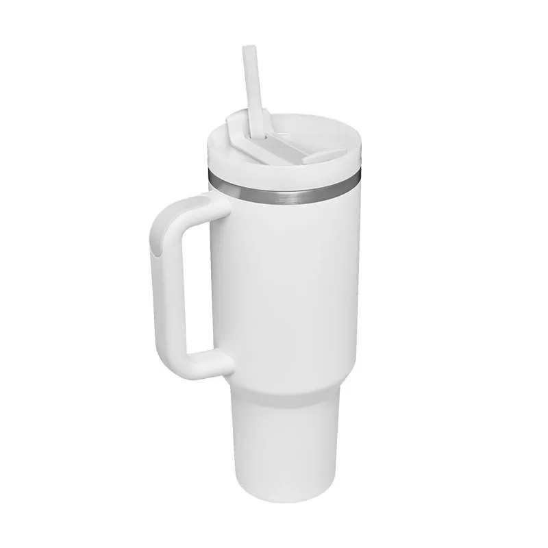40oz ice mug second-generation stainless steel car handle beer to keep hot and cold spot.