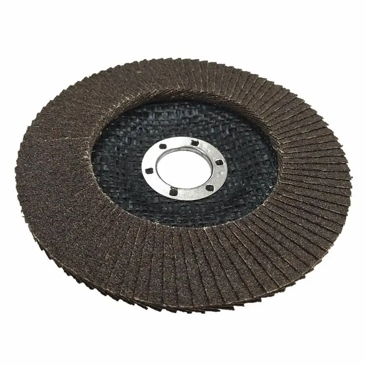 Calcination of thickened fiber mesh cover sanding wheel grinding flap discs flap disc for metal stainless steel polishing