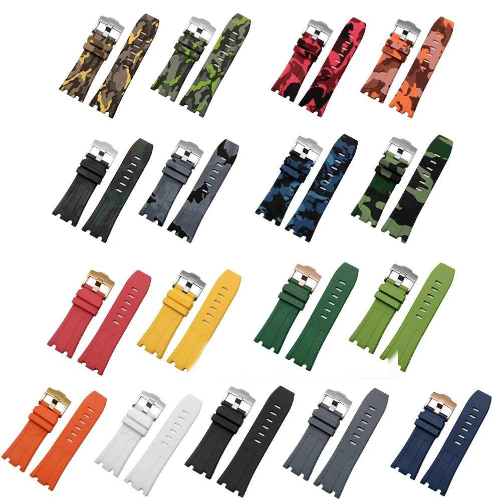 JUELONG Premium Silicone Rubber Watch Strap 28mm Sport Wrist  Replacement Watch Band for AP Watch