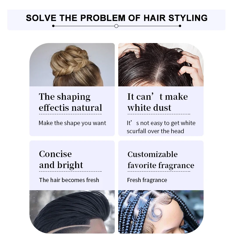 KORMESIC 140g OEM Wholesale Private Label Extra Strong Hold Natural Organic Styling Gel Edge Control for Women Men No Flaking