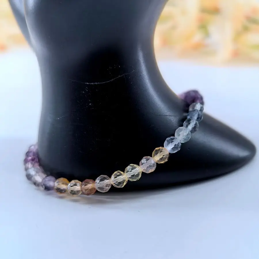 3MM Healing Gemstone Bracelet Natural Crystal Round Beads Energy Balancing Yoga Beads Bracelet for Women Men Pulseras Brazaletes