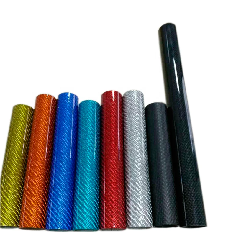Factory price carbon fiber colourful tubes