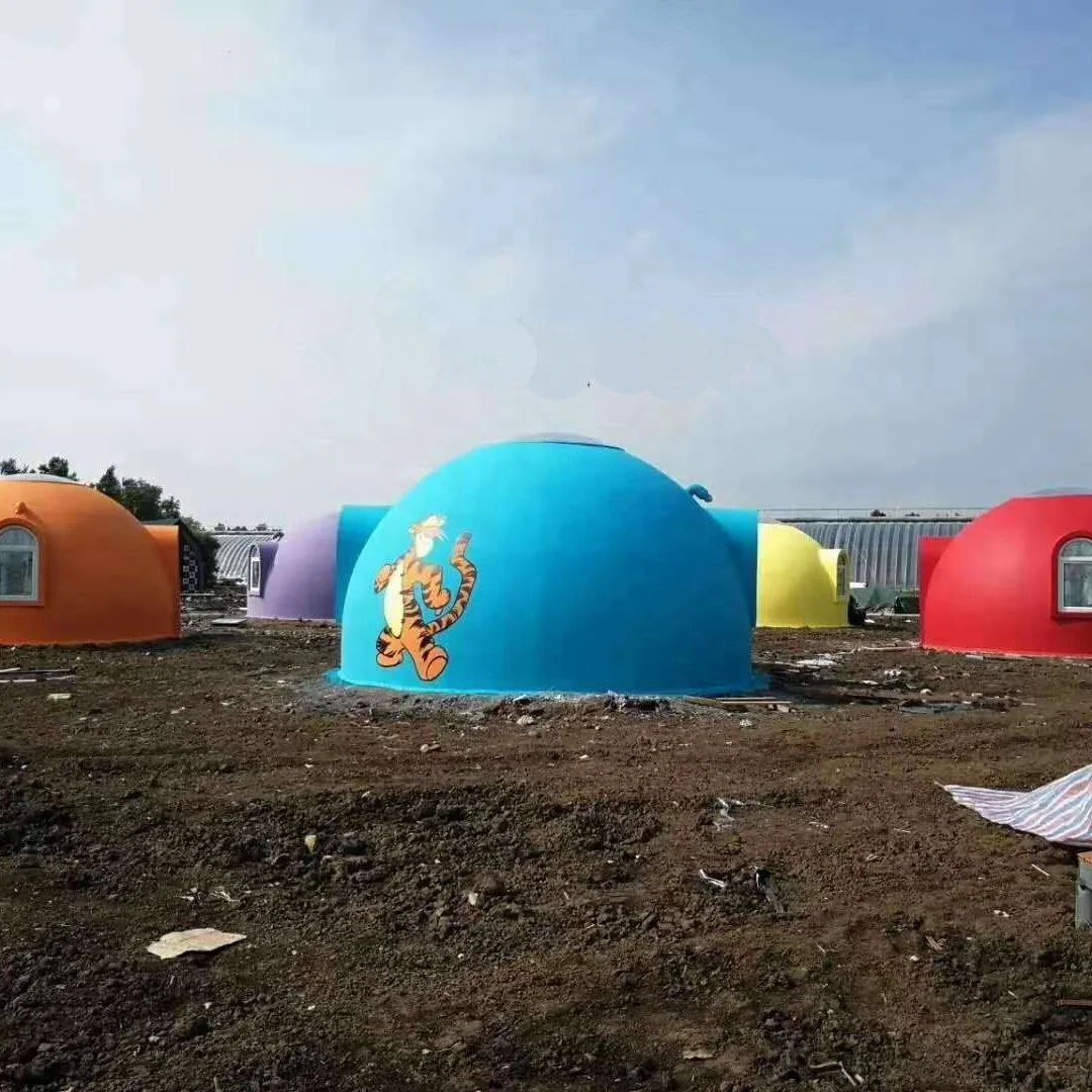 Factory Price White Down Farmhouse Sink Bounce Greenhouse Fan Long Life EPS Dome House