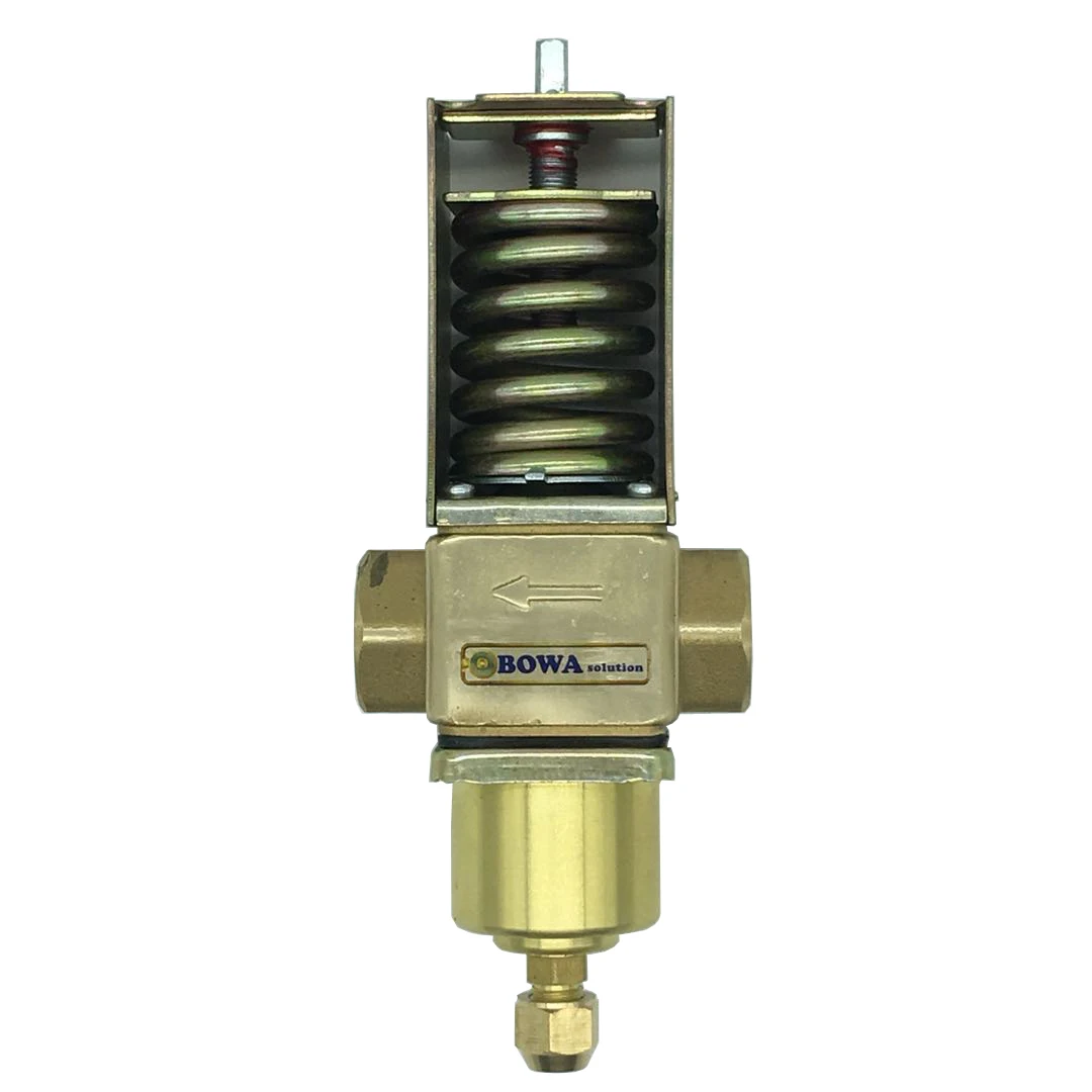 5HP Pressure actuated water modulating valve is installed in supply line of  water cooled condenser of cascade compressor units