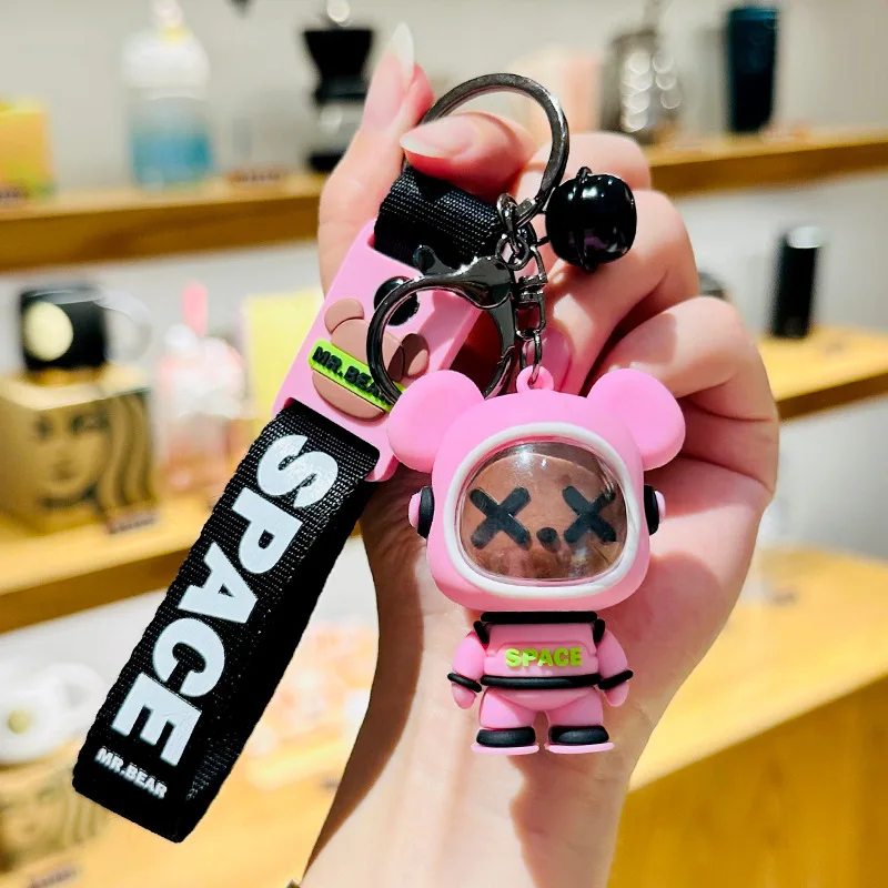 4 Colors Pvc Girls Kawaii Car Key Ring Chain Supplier 3d Cartoon Fancy Cute Horse Pony Unicorn Keychain soft toys
