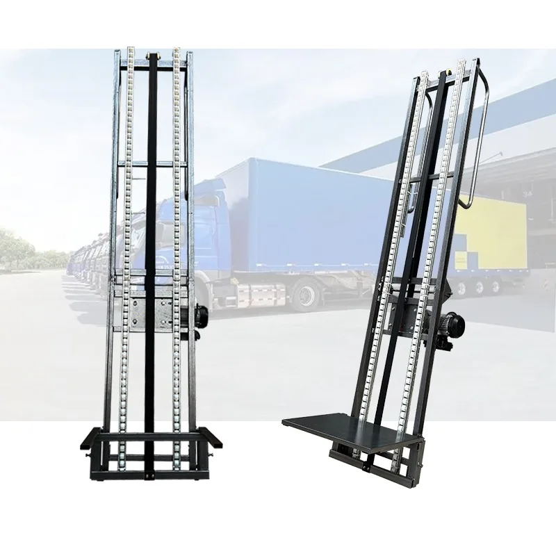 Automatic loading aluminum film glass lifting machine construction site brick pulling electric vehicle folding lift