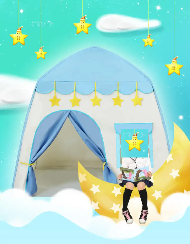 Kids Tent Baby Princess Game Children Birthday Gift Pink Flowers Honey House Outdoor Castle Playing Kids Tents Indoor Playhouse