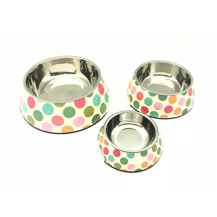 colorful Pet cat bowl stainless steel dog bowl  manufacturers pet bowl