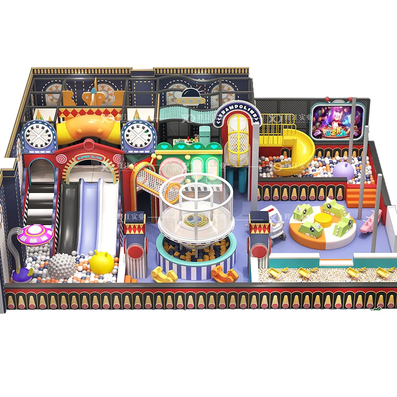 Soft amusement park indoor equipment adventure games for kids