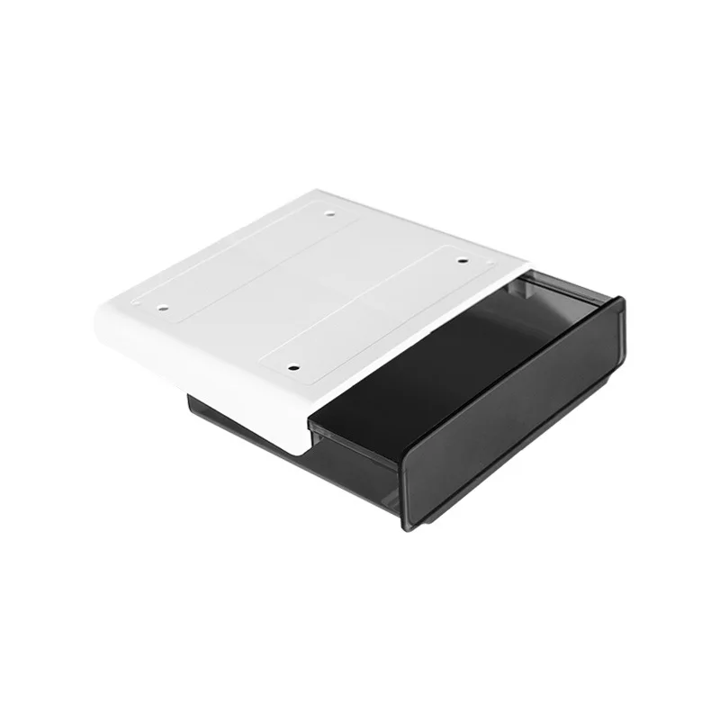 Multi-purpose Storage Box Organize Office Dormitory Desk Bottom Box Self-Adhesive Under Table Desk hidden Drawer Storage Box