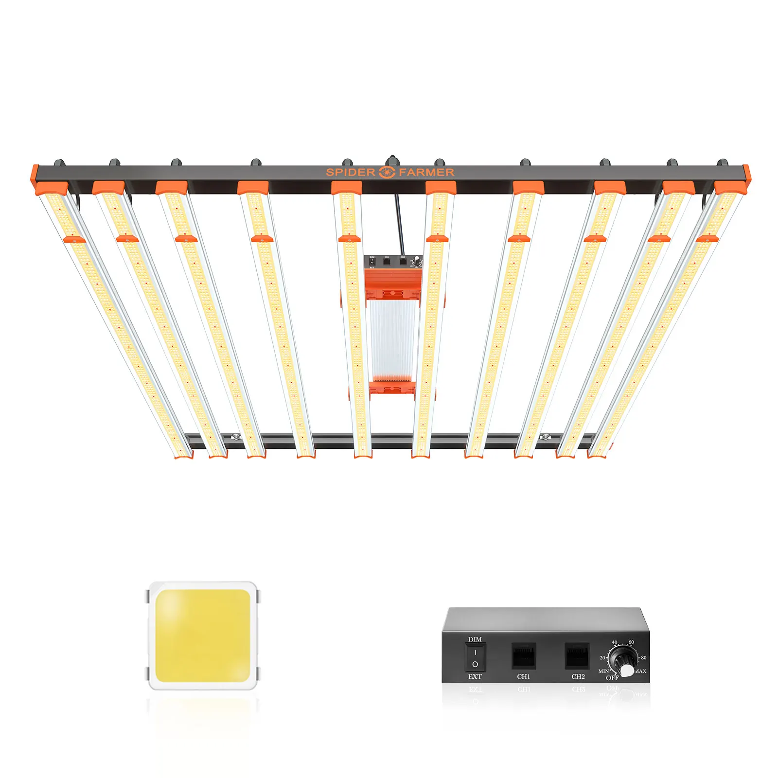 Spider Farmer SE1000W Co2 Pro Full Spectrum 10 bars 1000w Led Grow Light For Indoor Growing