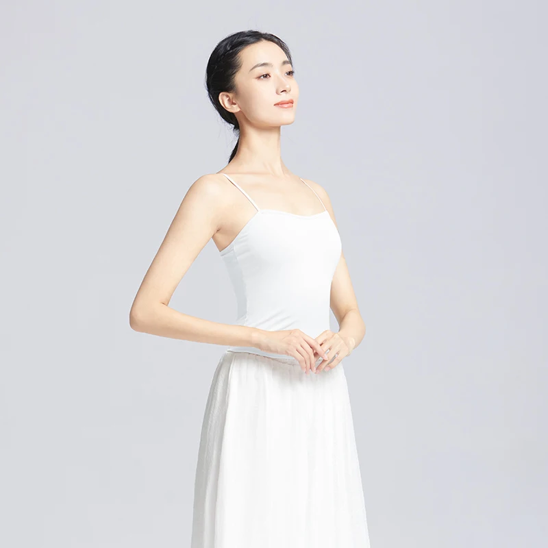 Women Ballet Clothes Tops Adult Seamless Sling Dance Underwear