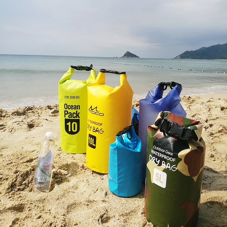 Stock Wholesale 2L 5L 10L 15L 20L 25L 30L PVC Waterproof Ocean Pack Wet Dry Bag