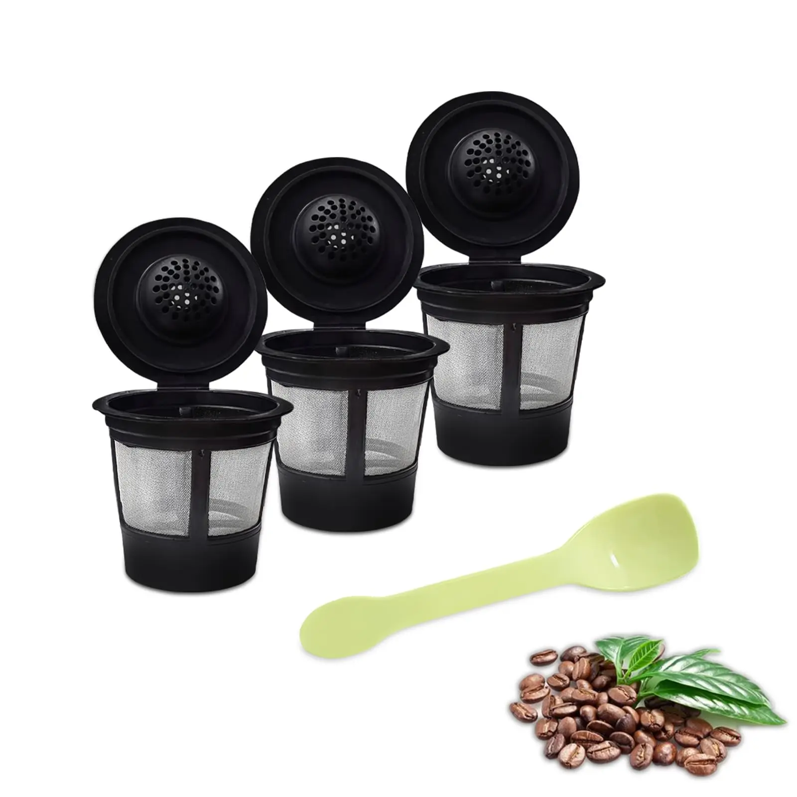 Eco-Friendly Reusable K CUP Stainless Mesh Coffee Capsule Filters Pods for Keurig Brewers Machine