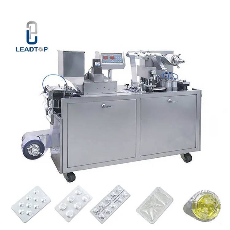 China Factory Automatic Packaging Tablet Capsule Pill Flat Plate Sealing Alu Pvc Forming Blister Packing Machine Price For Sale