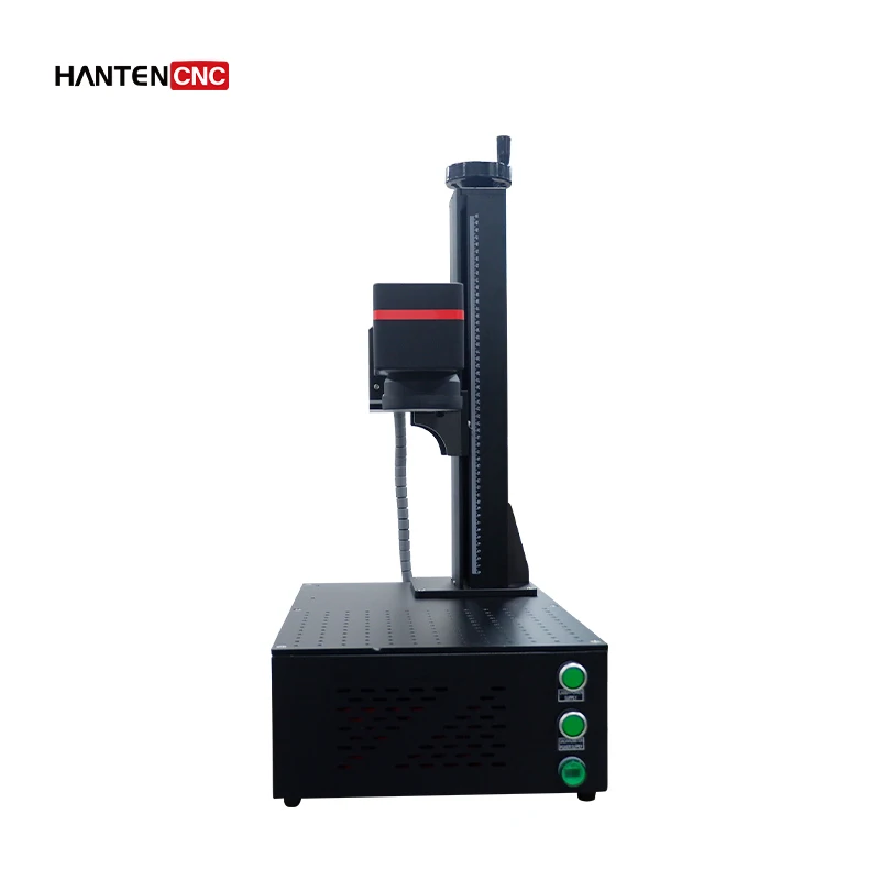 Laser table cutting and engraving stainless steel 20W30W50W animal ear tag fiber optic portable laser marking machine