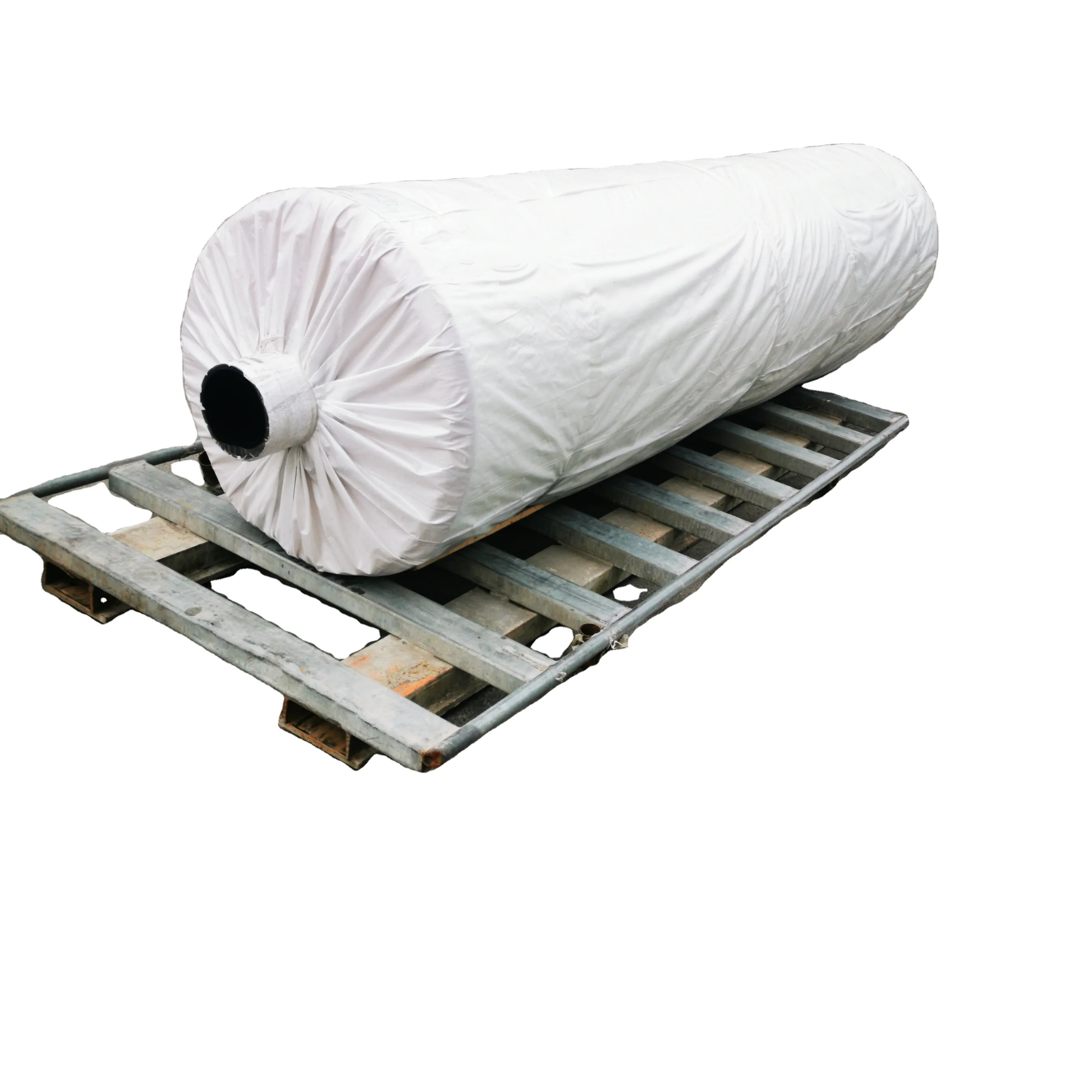 White and silver plastic agricultural greenhouse film in jumbo roll