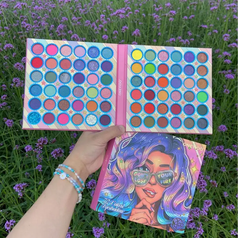 IGOODCO 72 color European and American girls pattern eyeshadow tray Matte pearl glittermulti-color makeup