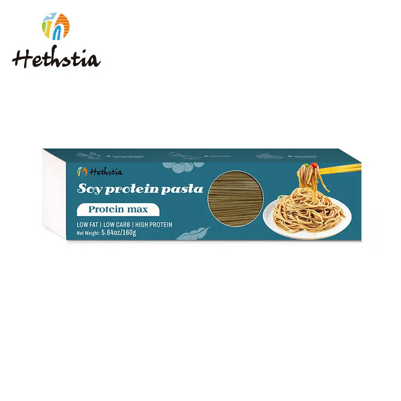 Hethstia Keto High Protein Spaghetti Pasta Plant Based Low Carb Soy Protein Pasta For Diabetics