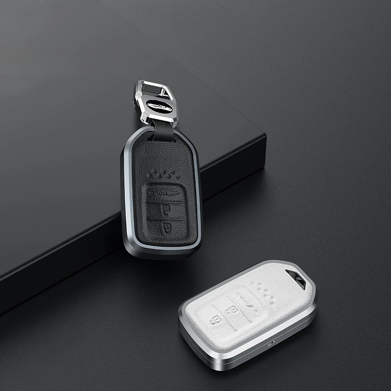 Personality Design Leather Luxury Car Key Case Cover For Honda