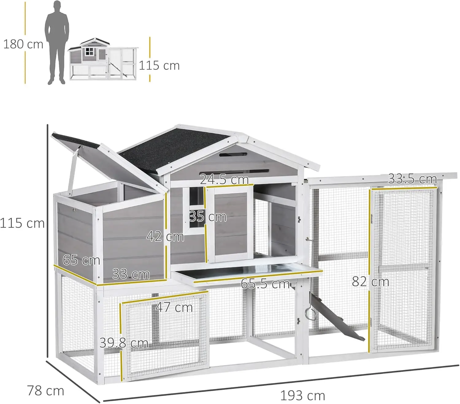 Fengmu Hot Selling Pet Products Chicken Coop Material Chicken Coop For 10chickens Ferret Cage Large Chicken Coop