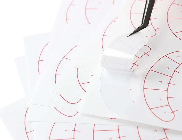 5-ти точечные позиционирования стикер практика кругов под глазами колодки наклейки обучение прививки Пластыри для наращивания ресниц